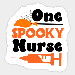 One spooky Nurse Sticker